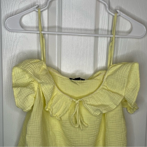 J. Crew Ruffle Soft Gauze Camisole in Crisp Aloe L - Picture 4 of 8